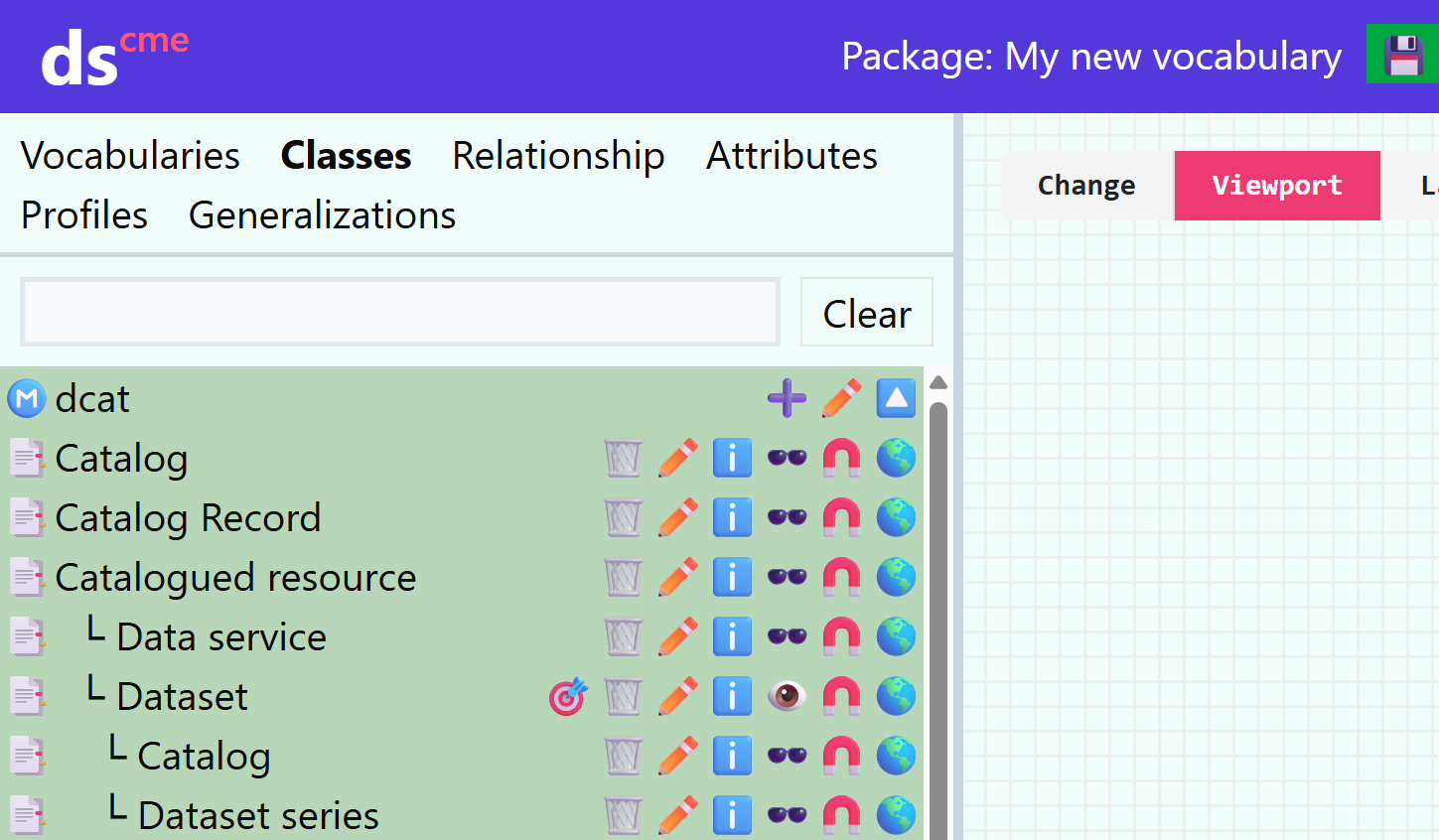 Přidaný slovník DCAT